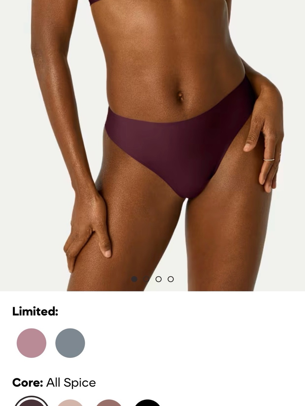 Bombas Seamless Thong Panty - All Spice